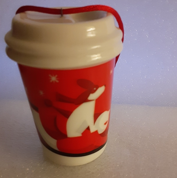 Christmas Starbucks 2011 Dog and Sleigh Ornament - Picture 5 of 7